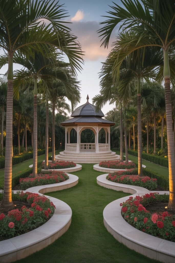 tropical garden pathway