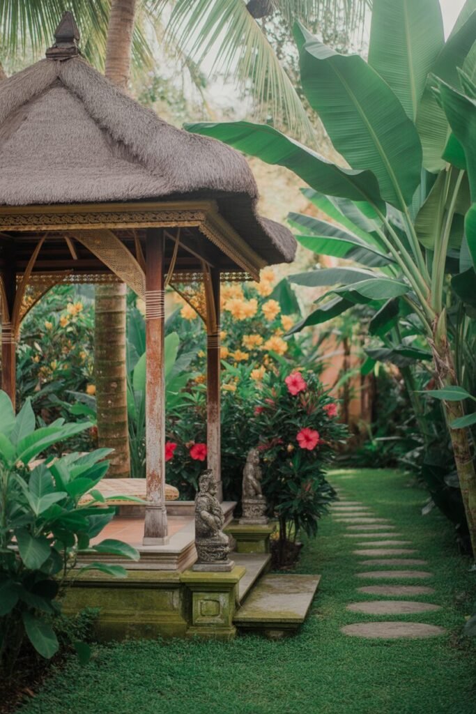 tropical garden sanctuary
