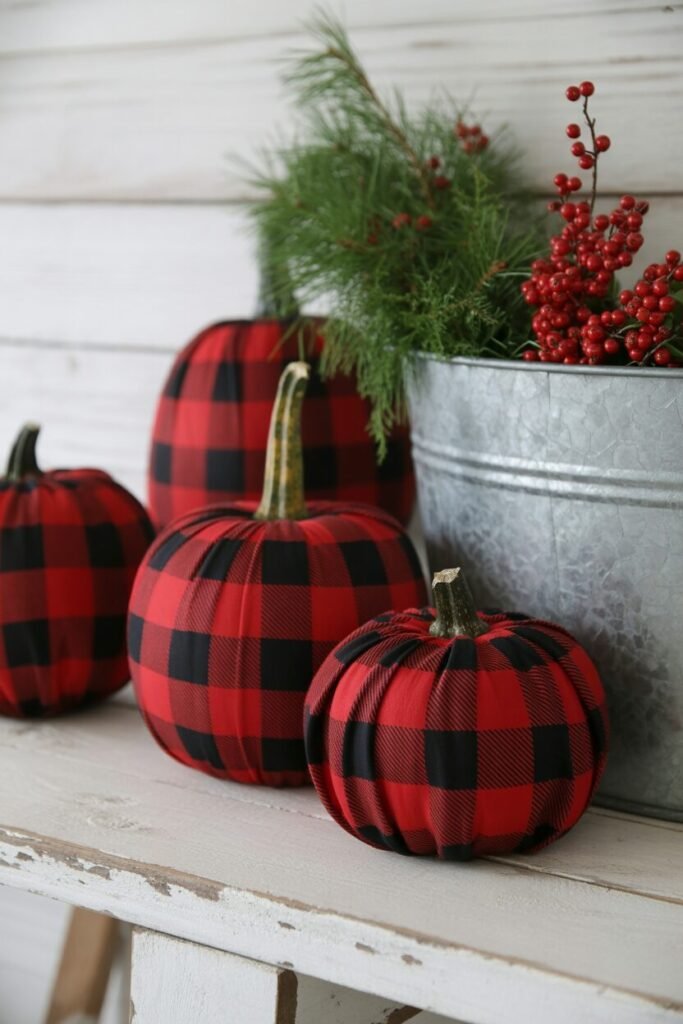Christmas pumpkin decor