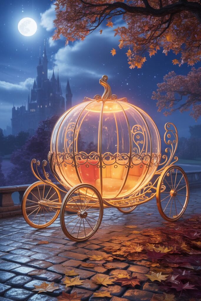magical glowing pumpkin scene ideas 