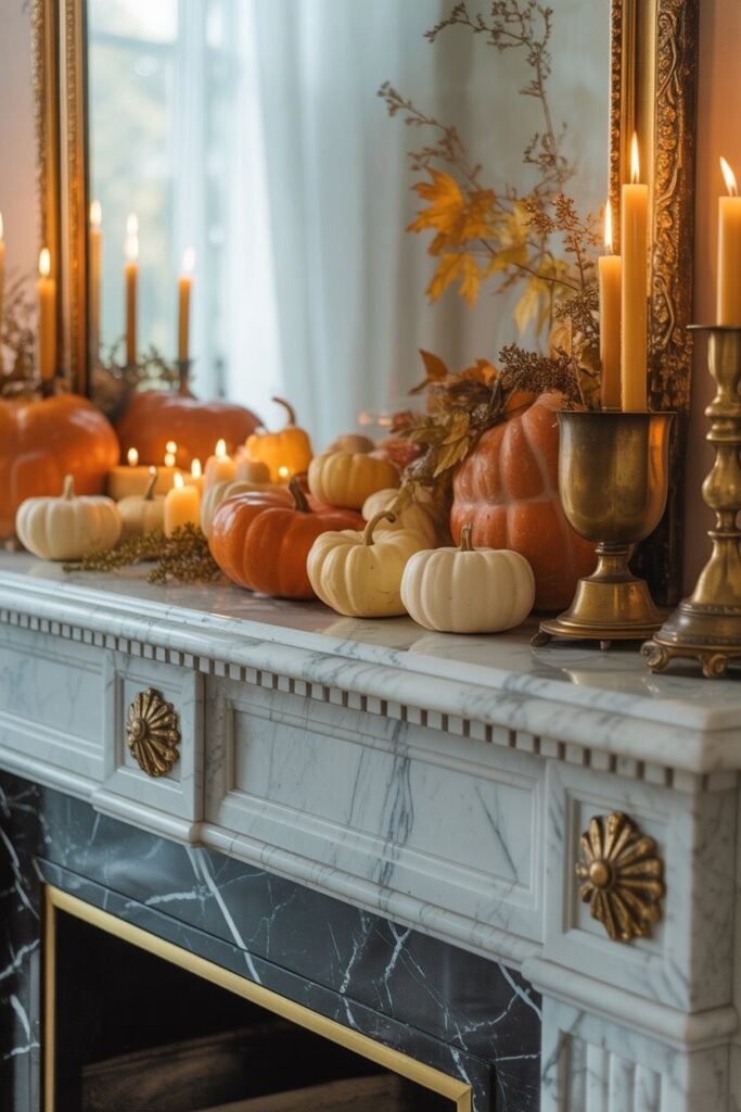 18 stylish Cozy Fall Fireplace Styling Ideas for Autumn 2025 4 cozy fall fireplace styling.