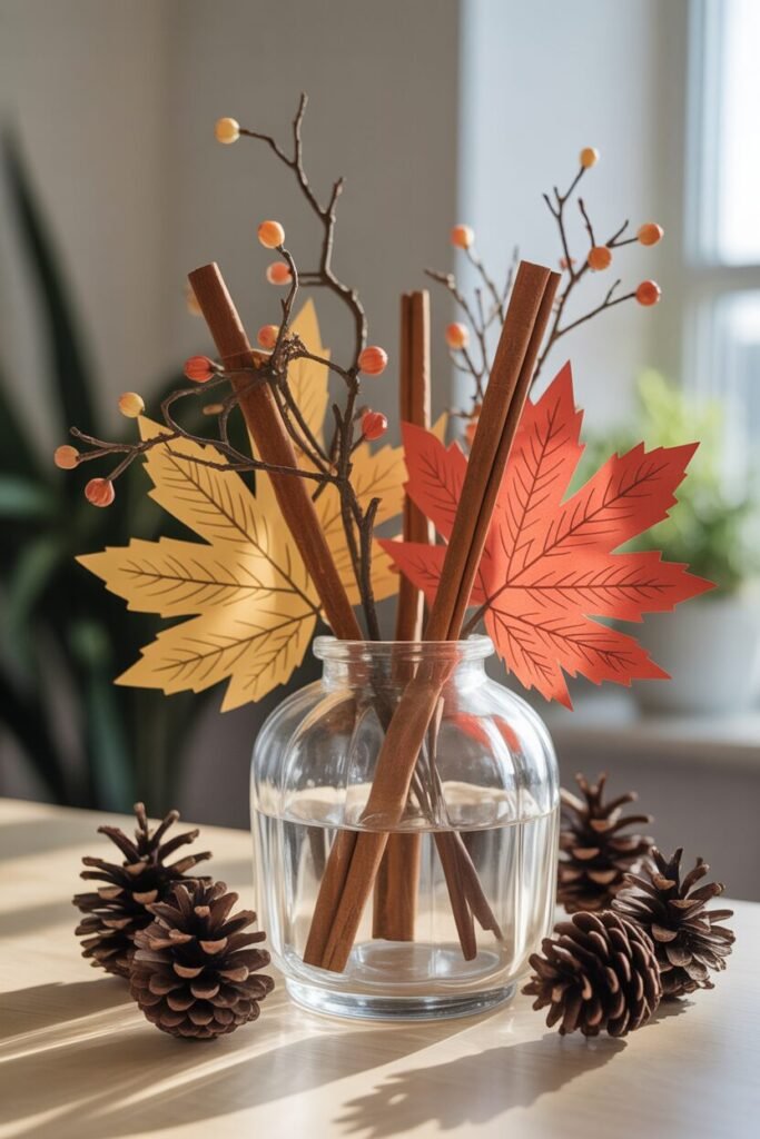 cinnamon leaf centerpiece