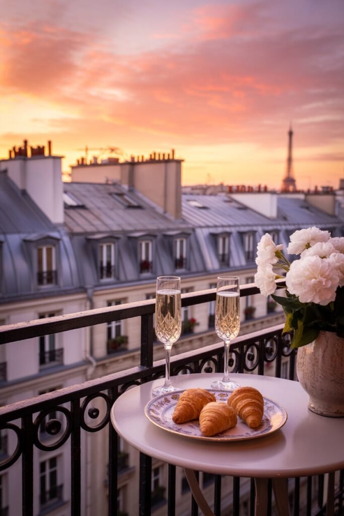 15 Romantic Balcony Decor Ideas for Cozy Evenings 2025 12 Paris rooftop romantic balcony