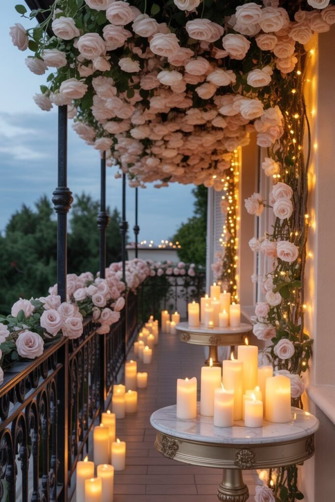 15 Romantic Balcony Decor Ideas for Cozy Evenings 2025 13 luxury floral romantic