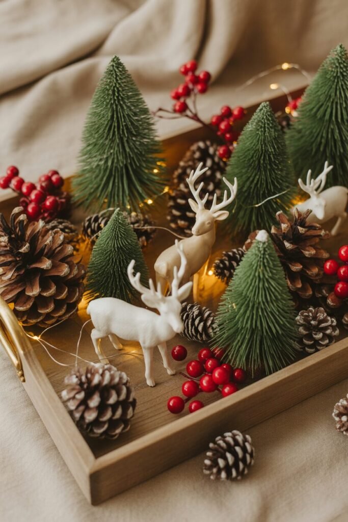 15 Christmas Coffee Table Tray Decor Ideas for a Stylish Holiday Home 2025 15 Christmas coffee table tray