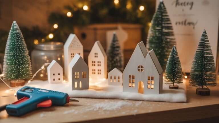 DIY miniature Christmas village