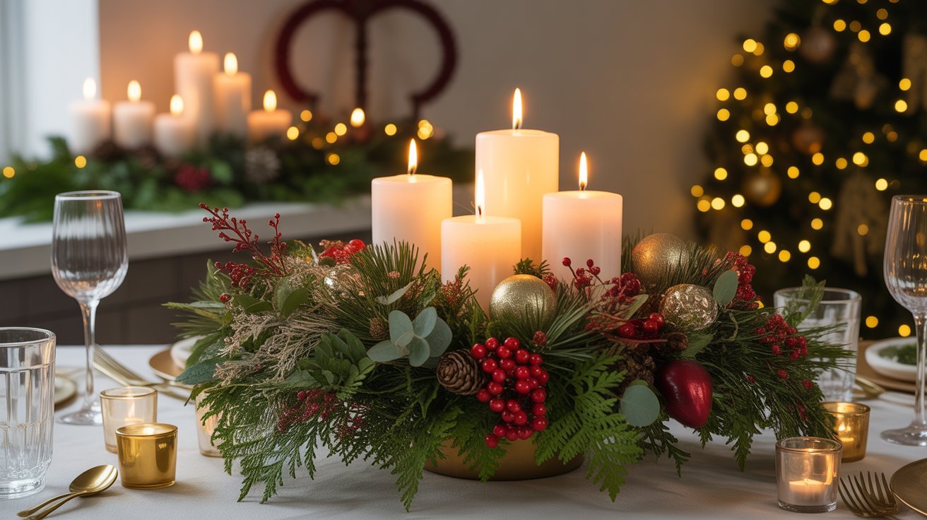 13 Stylish Christmas Centerpiece Ideas to Elevate Your Holiday Table 1 Christmas centerpiece