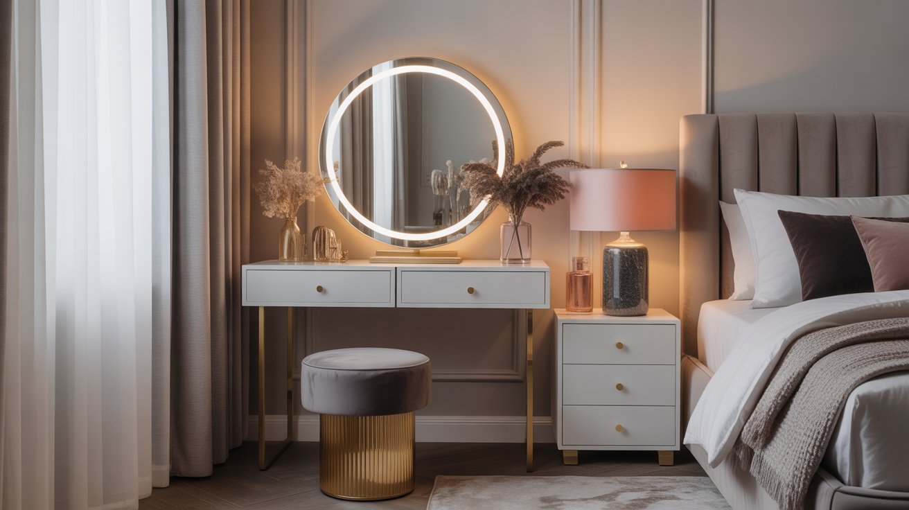 15 Luxury Vanity Setup Ideas for a Glamorous Bedroom Makeover 1 luxurious vanity setup