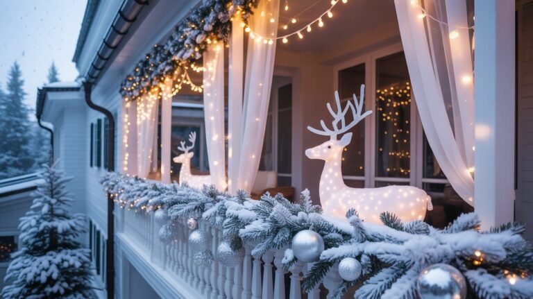 🎄 25 Cozy Christmas Balcony Decor Ideas for 2025 8 christmas balcony
