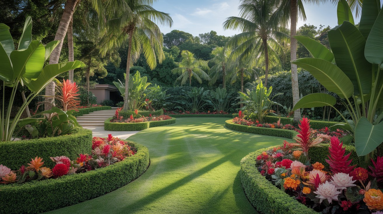 tropical luxury garden
