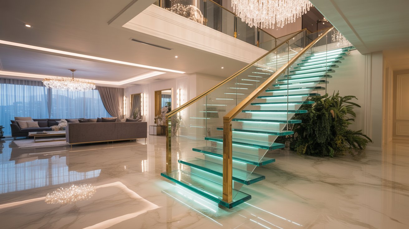 luxurious modern stairs for home