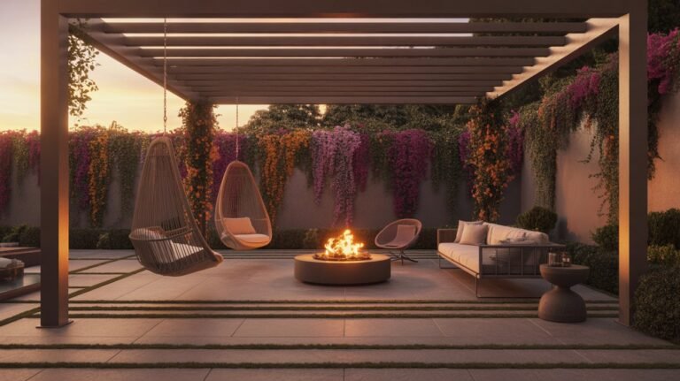 Concrete Pergola Patio