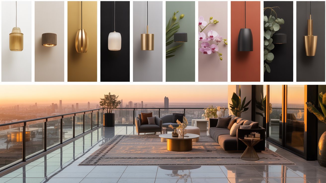 color themed balcony designs