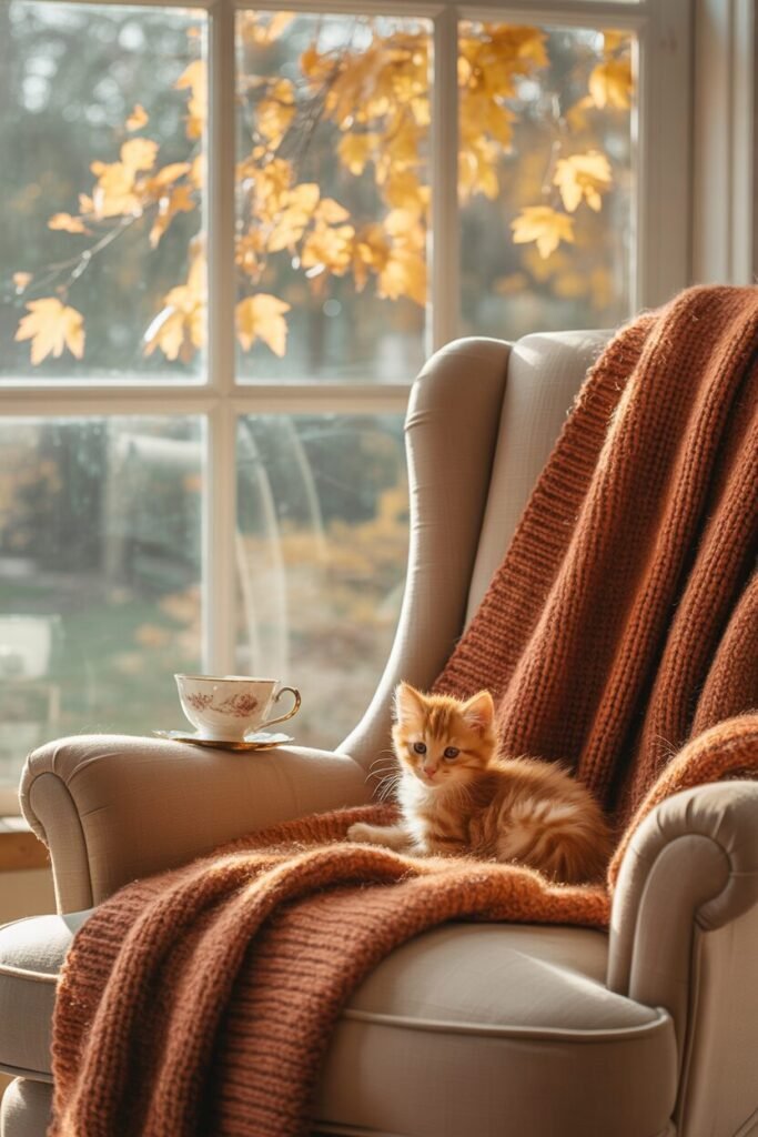 cozy armchair
