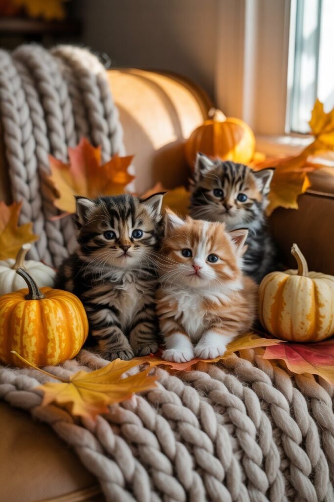 autumn kitten photo