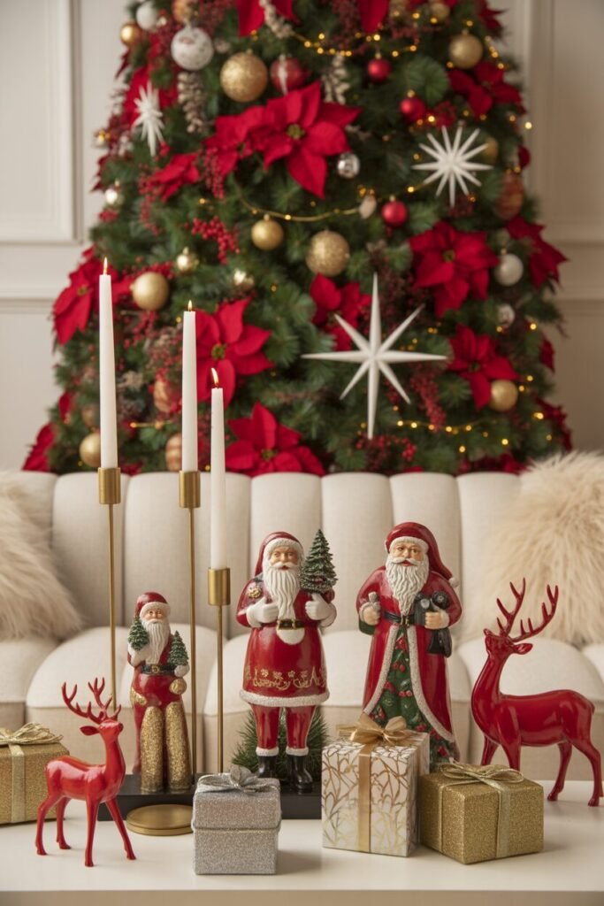  poinsettia gold christmas decor