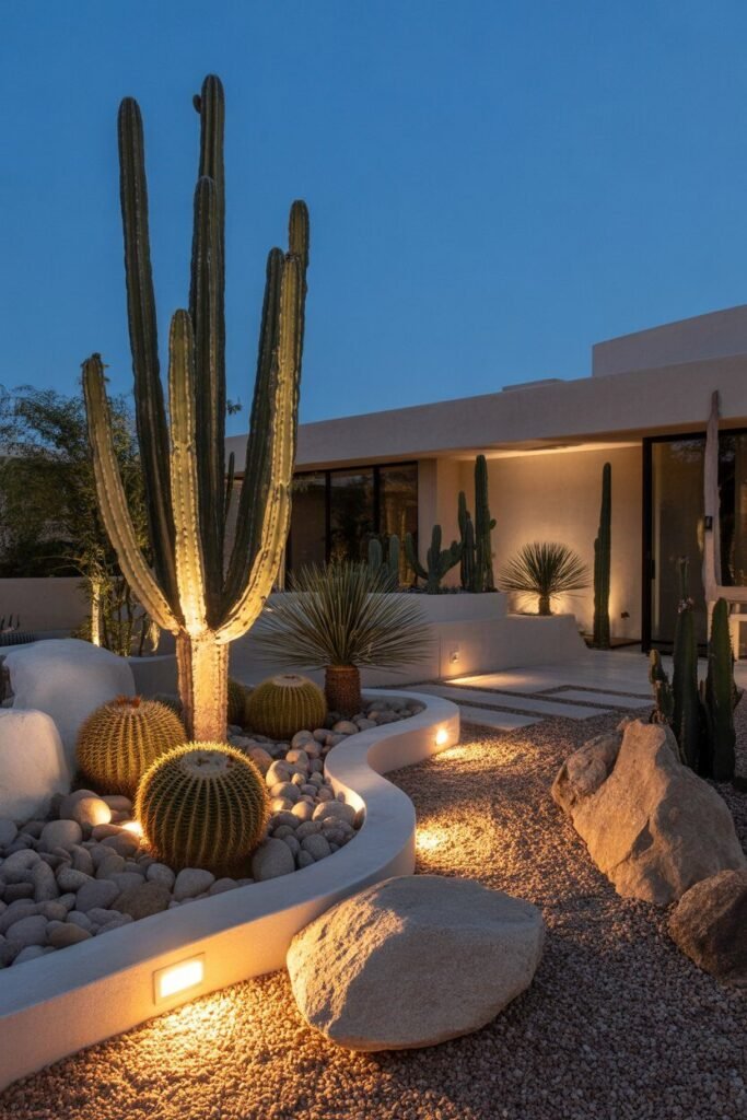 16 Luxury Night Garden Ideas With Dramatic Lighting (Modern & High-End Inspiration) 11 luxury night garden