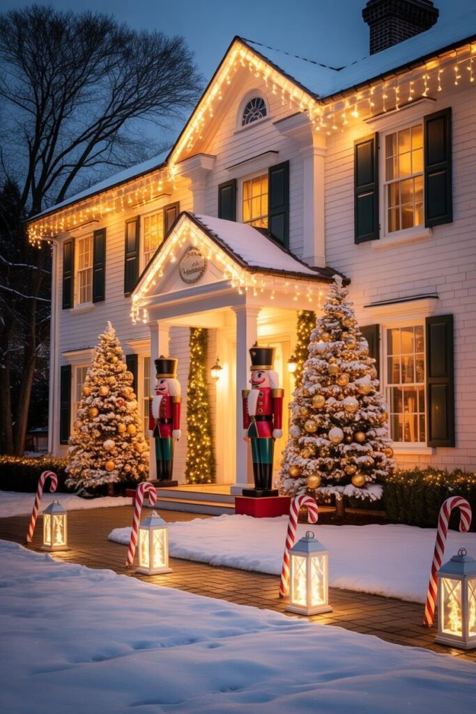 15 Magical Christmas House Exterior Ideas for a Festive Winter Wonderland 2 Christmas house exterior