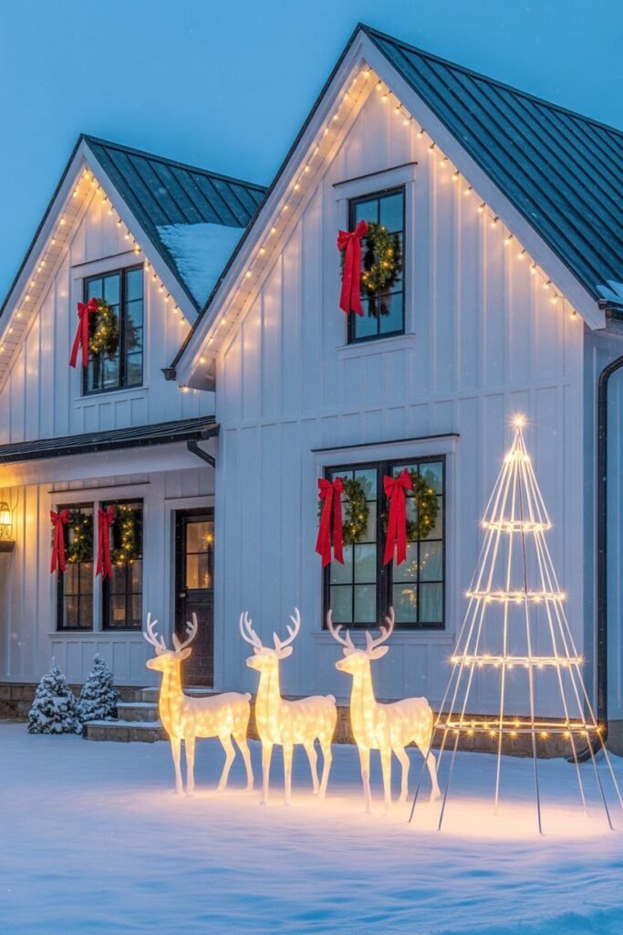 15 Magical Christmas House Exterior Ideas for a Festive Winter Wonderland 4 Christmas house exterior ideas
