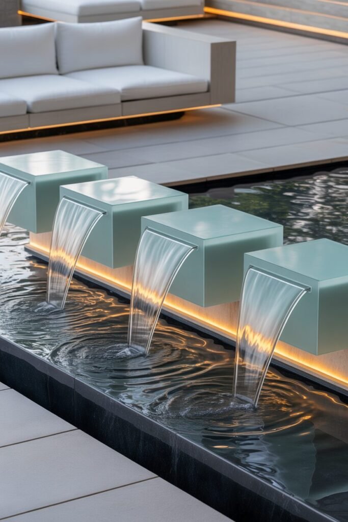 cube infinity water fountain