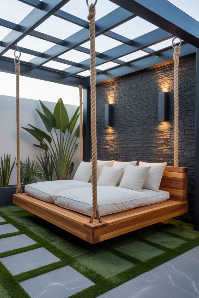 Modern pergola patio 