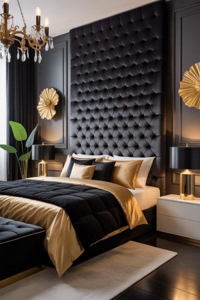 14 Luxury Color-Themed Bedroom Design for a Modern High-End Home 6 dramatic modern bedroom