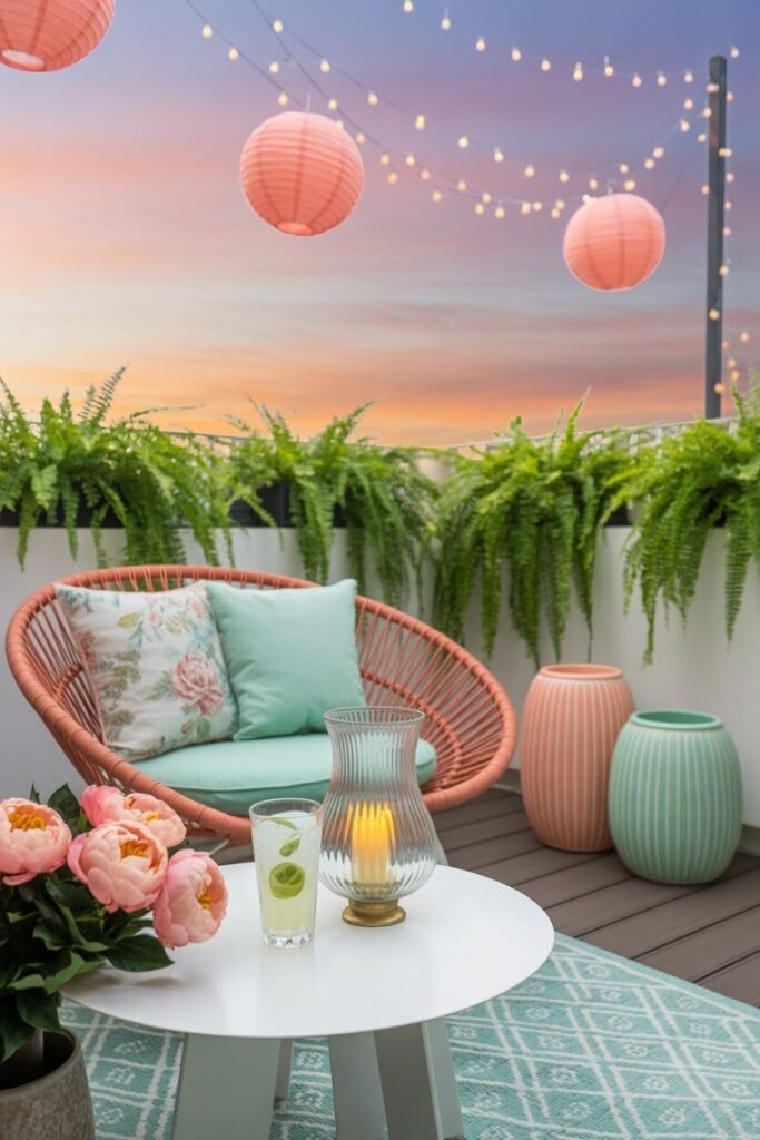 tropical chic balcony