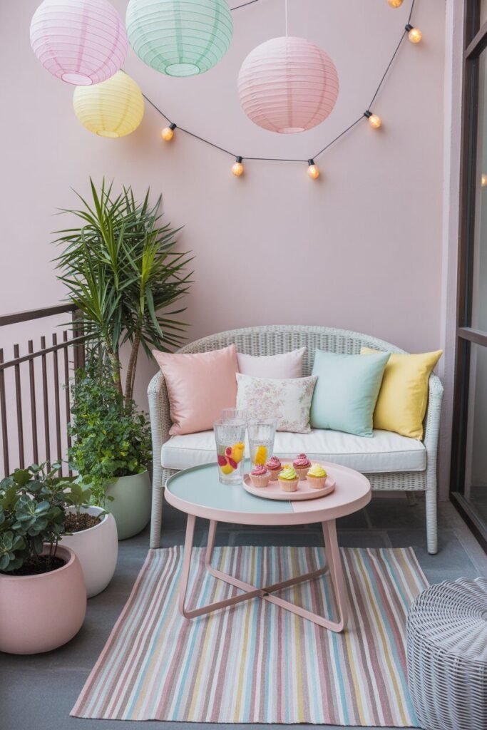 Pastel balcony