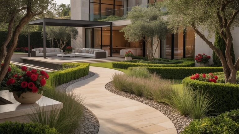luxury pathway garden