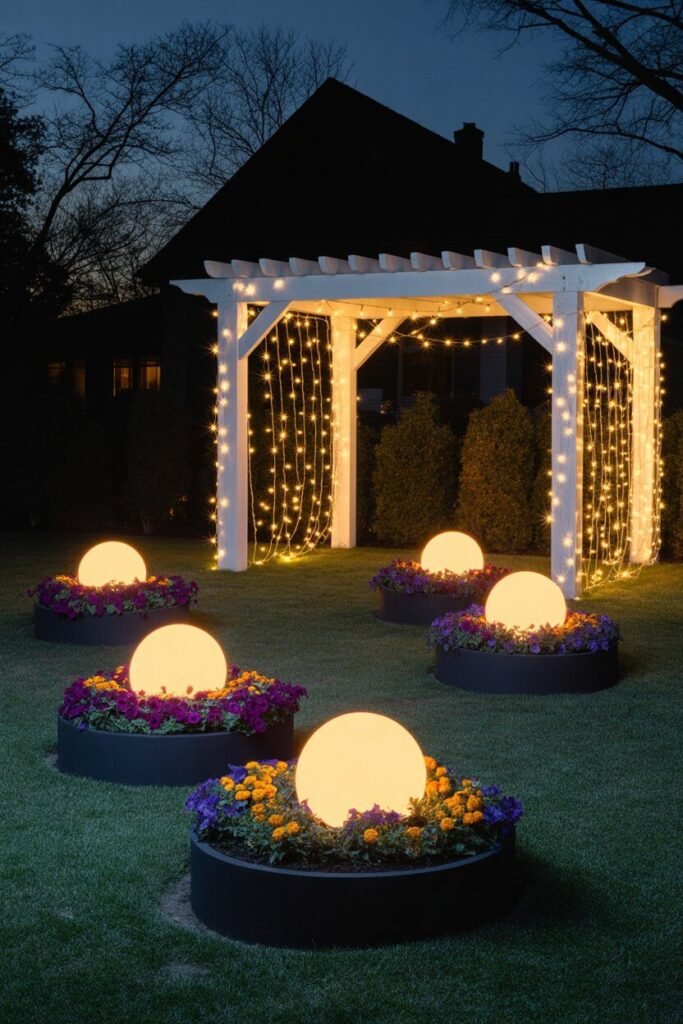 Glowing orb garden 
