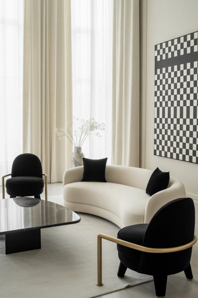 20 Luxury Black and White Living Room Ideas 20 black and white living room