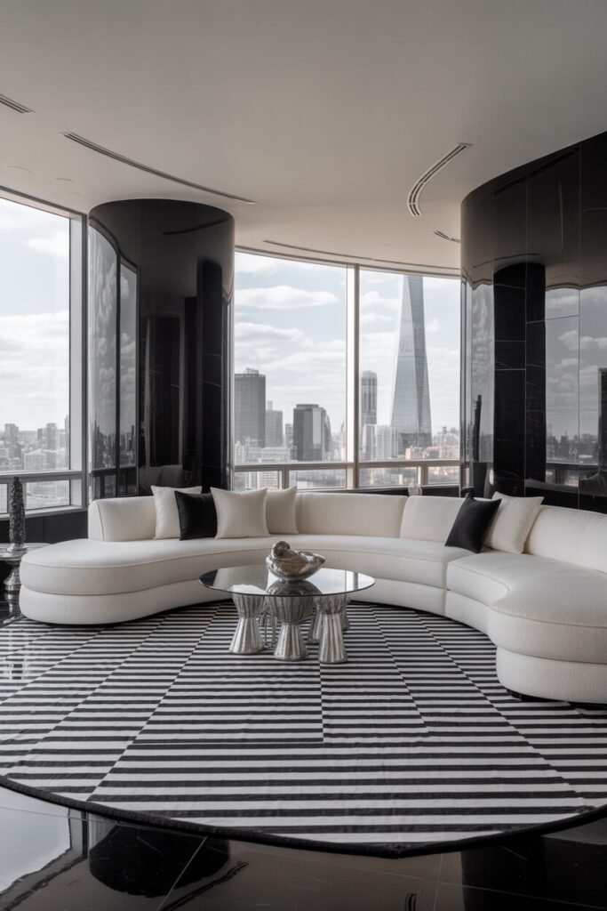 20 Luxury Black and White Living Room Ideas 14 black and white living room