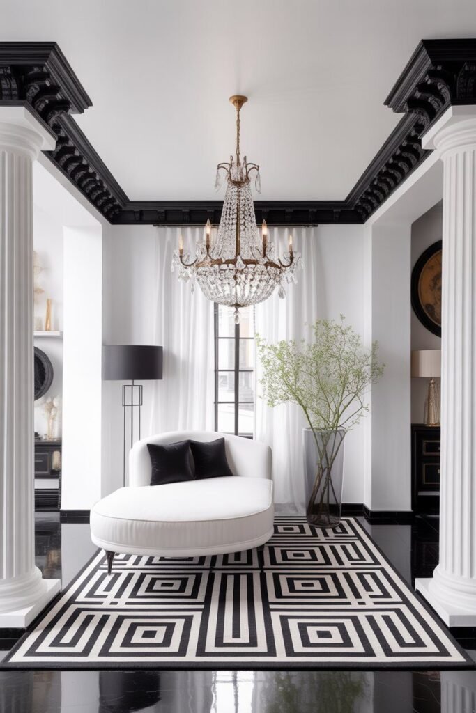 20 Luxury Black and White Living Room Ideas 11 black and white living room