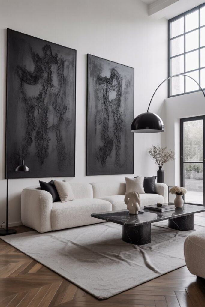 20 Luxury Black and White Living Room Ideas 9 black and white living room