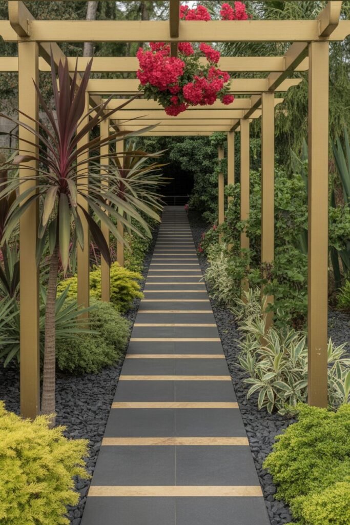 gold luxury pathway