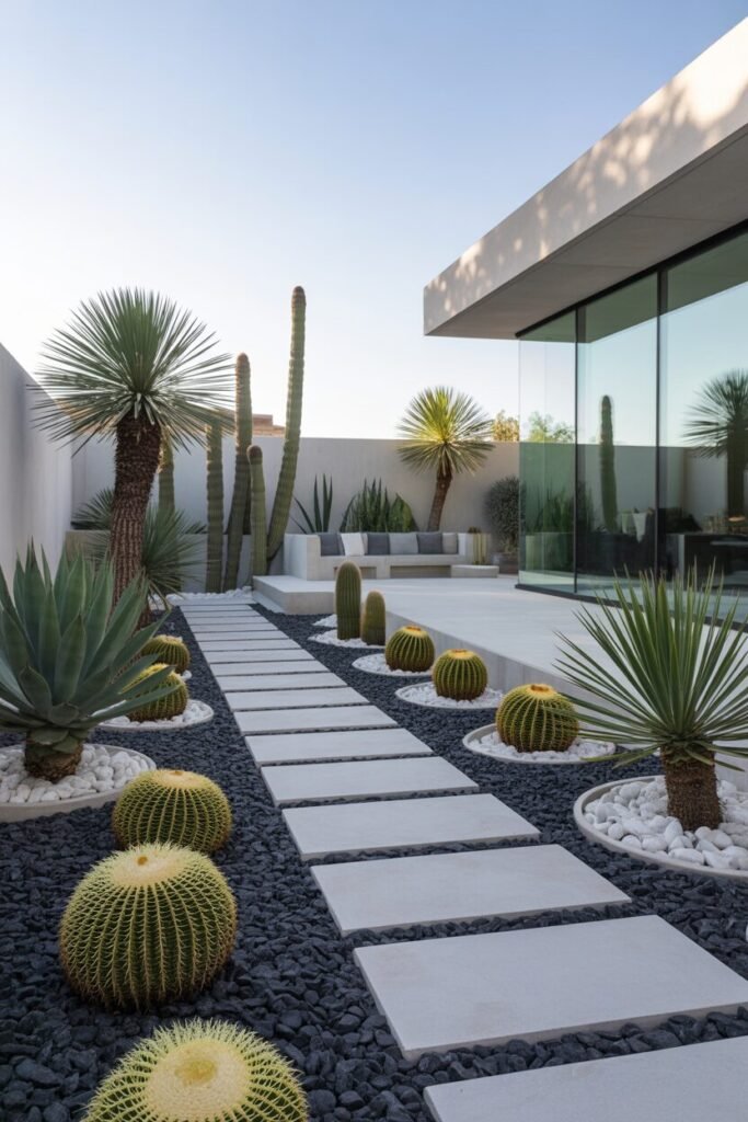 luxury backyard pathway