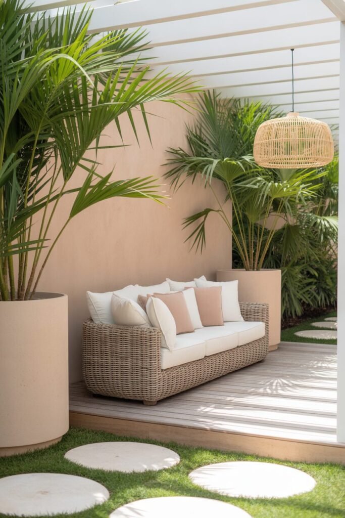 Neutral Tropical Patio 