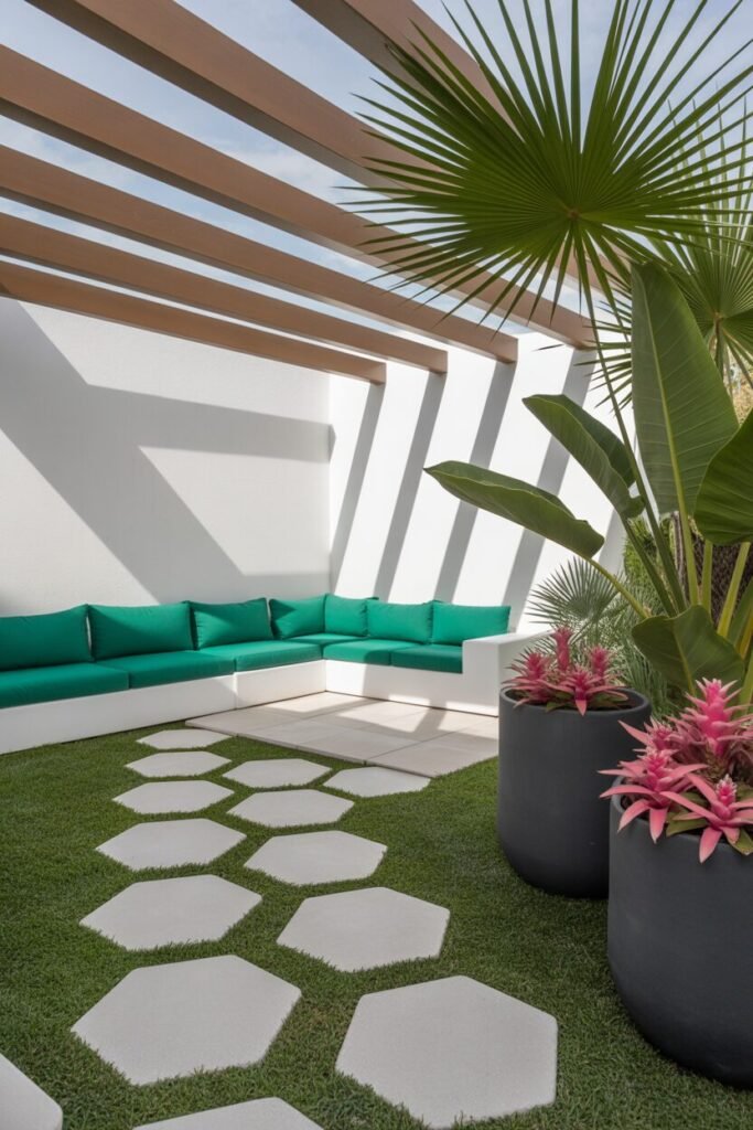 Artistic Tropical Garden 