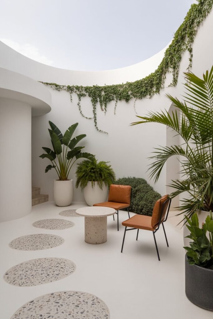 White Tropical Patio 