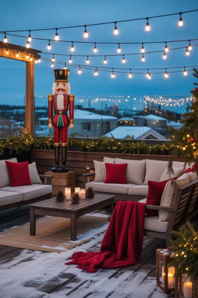 Luxury rooftop Christmas