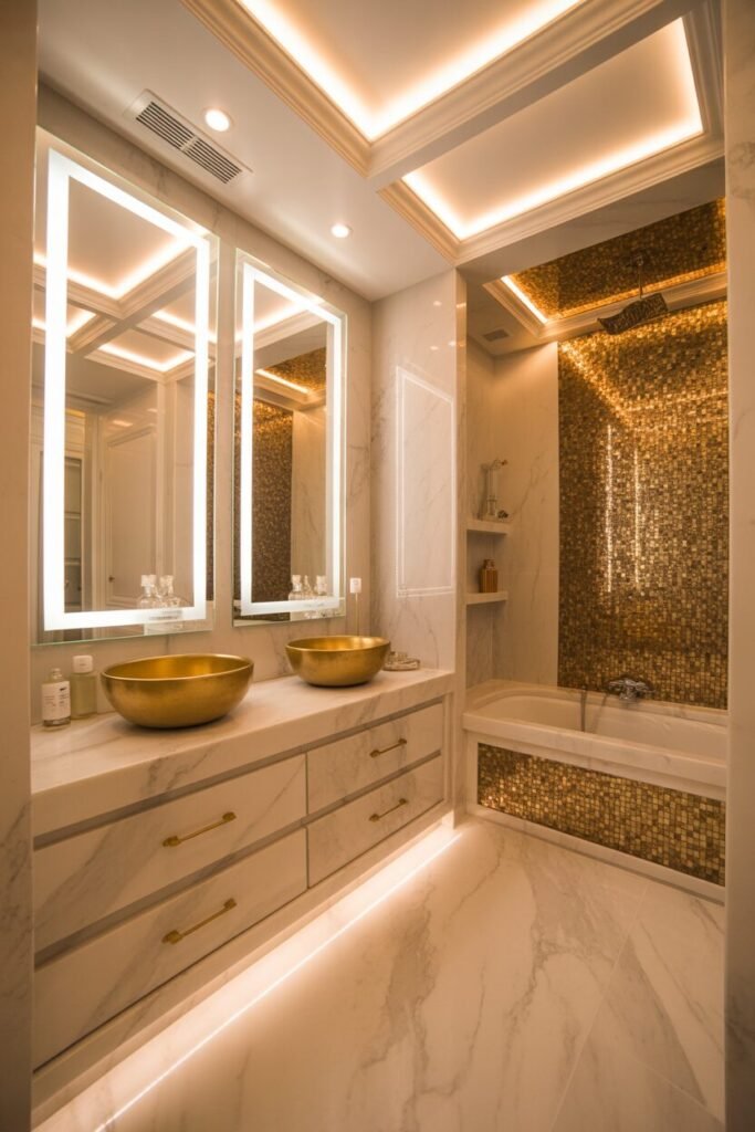15 Beige Luxury Bathroom Ideas With Marble And Spa-Like Designs 13 Grand beige marble bathroom