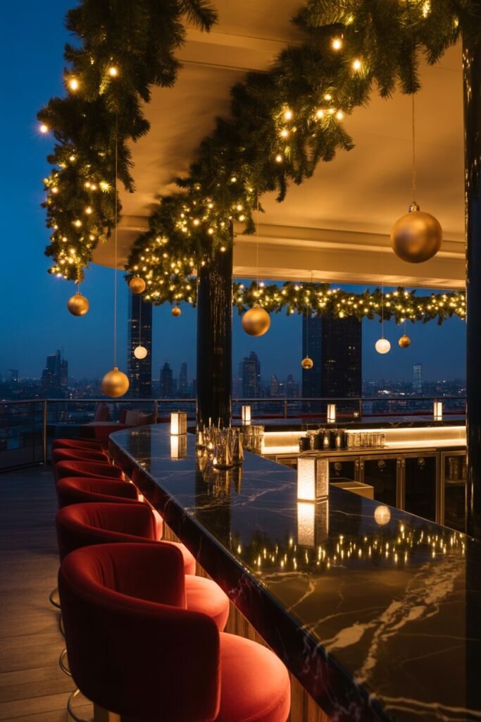 Rooftop Christmas bar 