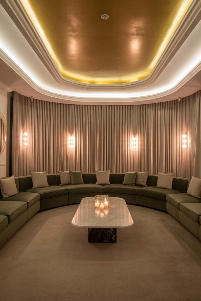 Taupe luxury theater