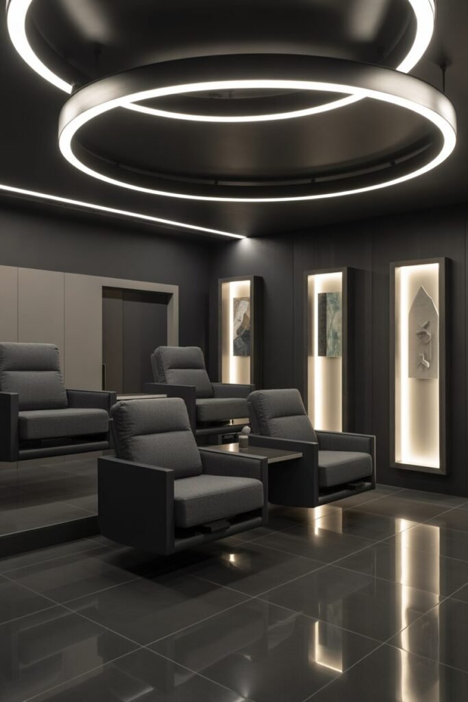 Ultra-modern sci-fi home theater 
