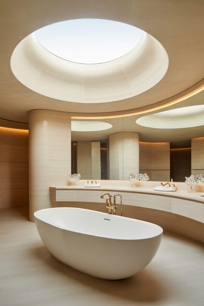 15 Beige Luxury Bathroom Ideas With Marble And Spa-Like Designs 11 Grand beige marble bathroom