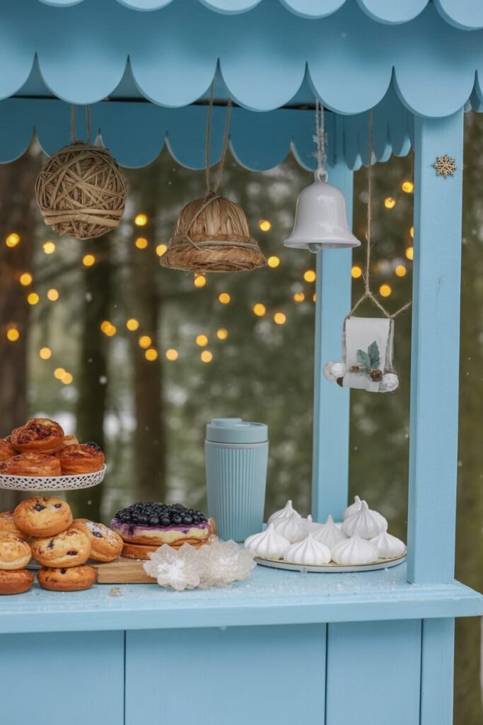 15 Stunning Pastel Christmas Dessert Stall Ideas (Whimsical Holiday Market Aesthetic) 4 dessert stall with pastries