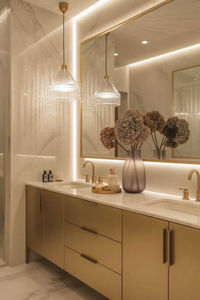 marble spa-style luxury bathroom