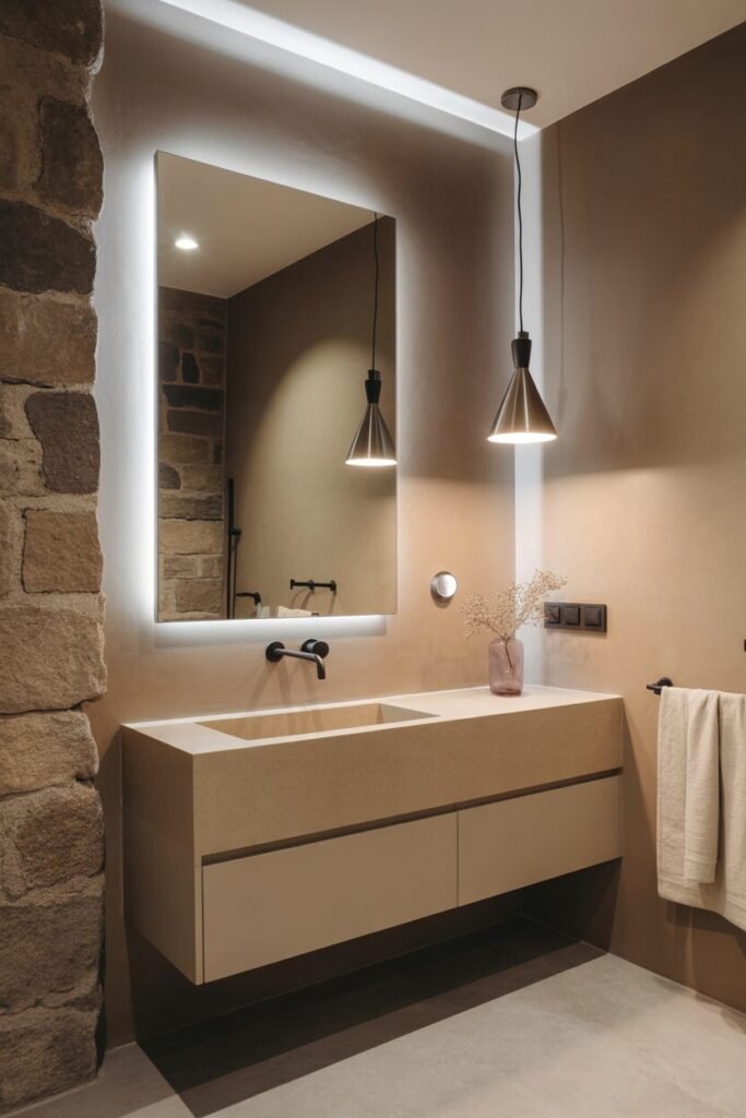 minimalist luxury bathroom