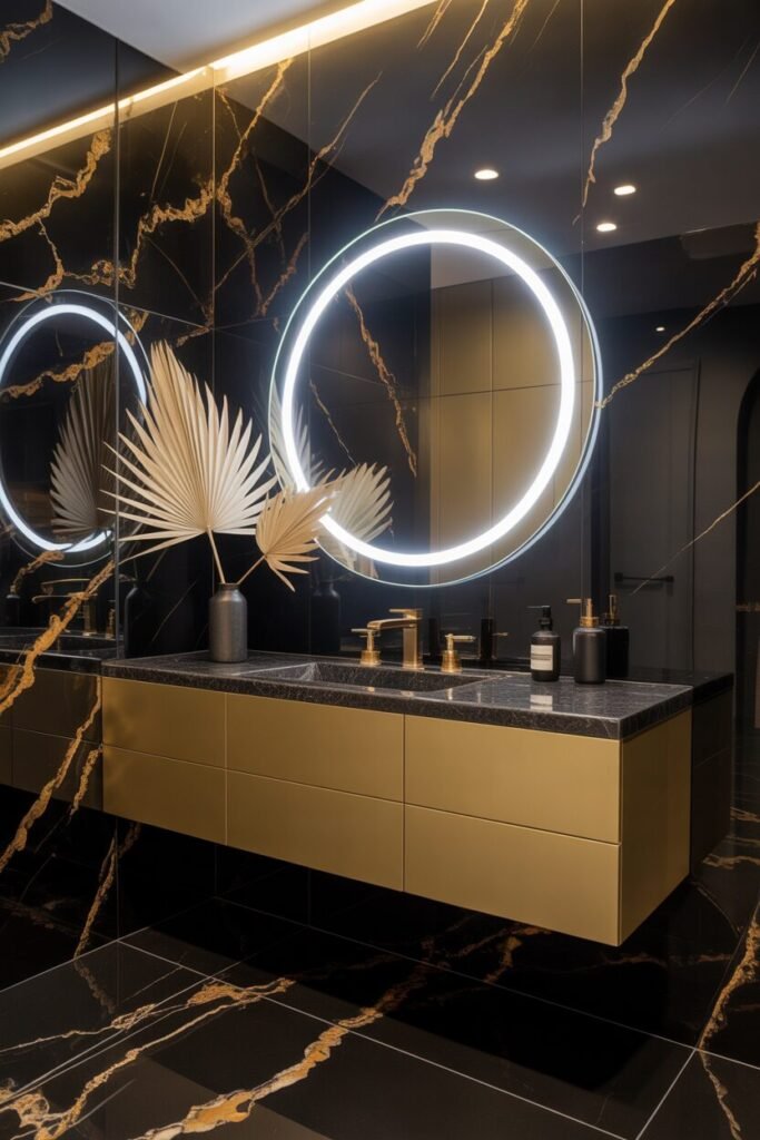  gold marble luxury bathroom