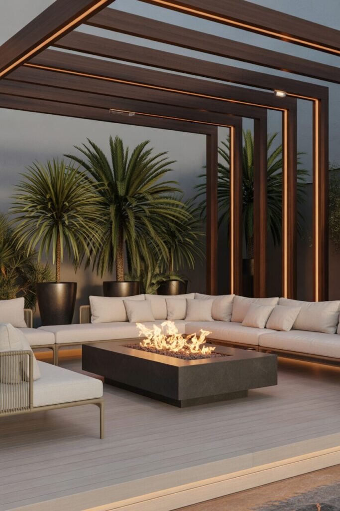 Modern pergola patio 